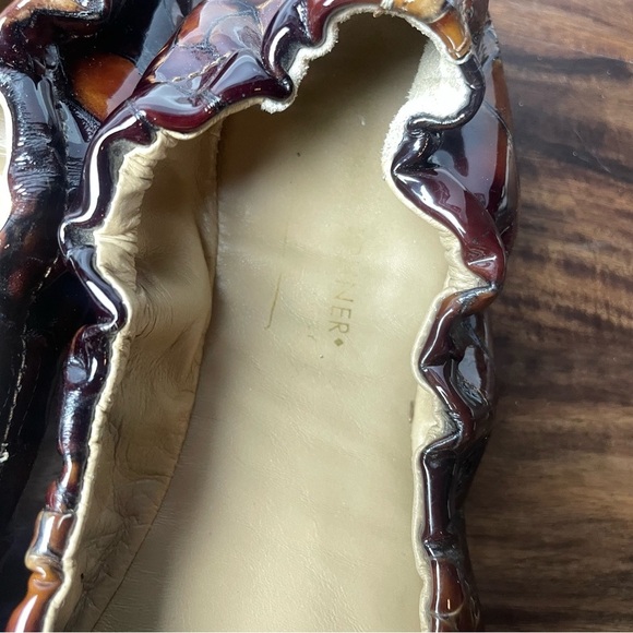 Donald J. Pliner Size 9 M Brown Animal Print Dance Ballet Dance Flat Shoe - Picture 5 of 11